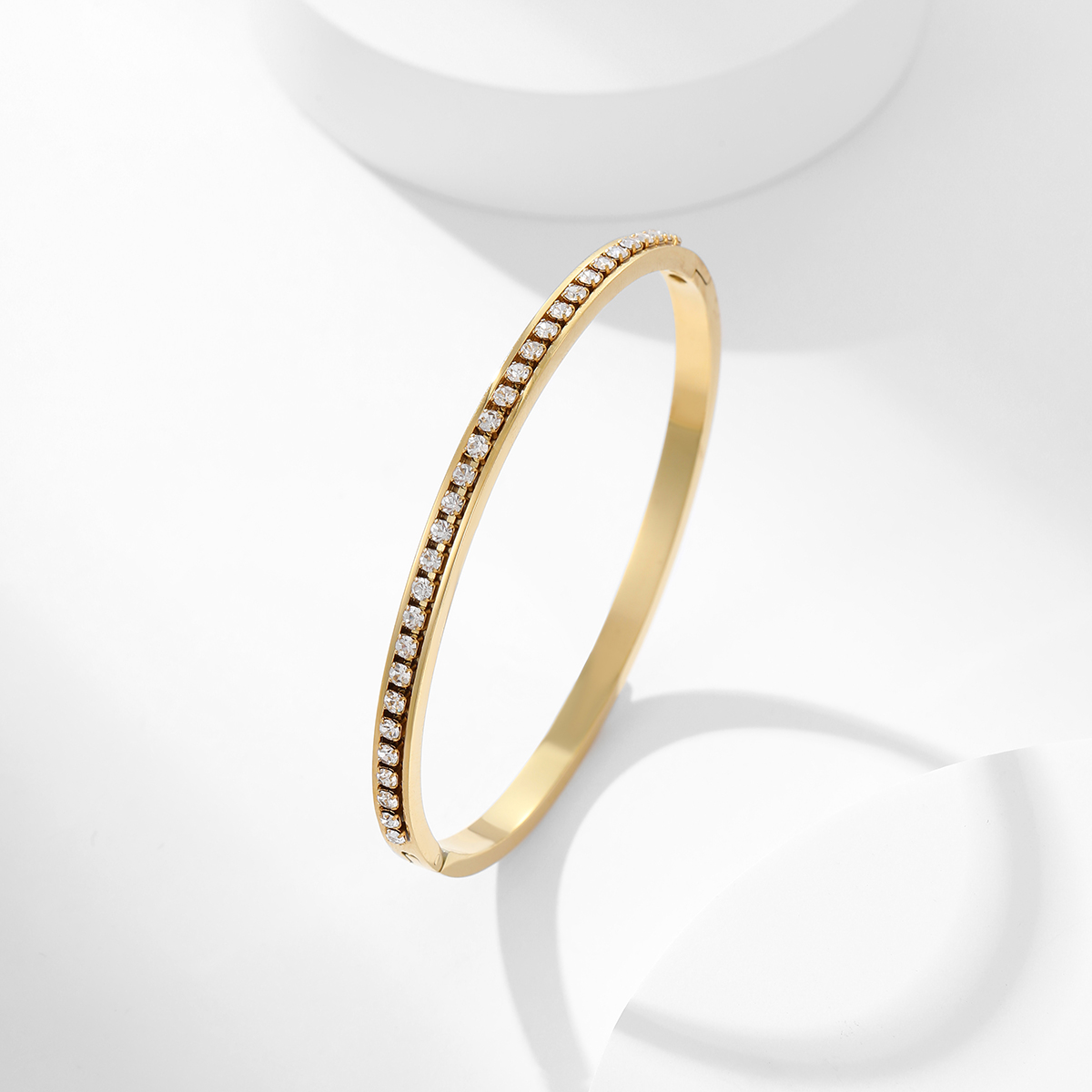 18k镀金网球锆石手镯